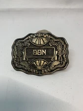 Oden Inc Brass Bronze Belt Buckle with name “Don”