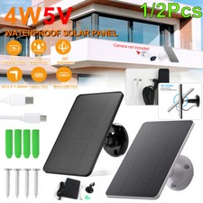 13FT Cable 4W 5V Solar Panel Charger for Ring Camera Spotlight Stick Up Camera