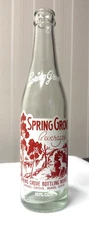 Vintage Soda Pop Beverage Bottle  -ACL  -  Spring Grove, Minn. -    10 oz.
