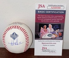 Matt Adams Signed Autograph 2019 World Series Baseball Washington Nationals JSA