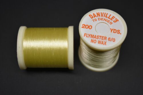 1 bobina Danville's FlyMaster 200 iarde, 70 denari filo NON CERATO per legatura a mosca - Foto 2 di 40