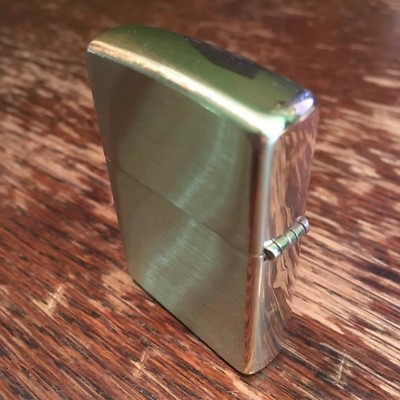 Genuine Zippo brushed solid brass windproof Lighter CASE ONLY No