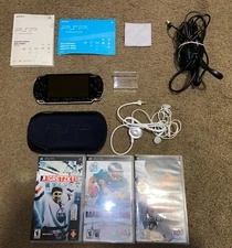 Sony PSP Video Game Console + Games + AC + More - No Battery - Read Description
