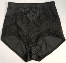 vintage high waist granny panties size L lace front shiny wet look sissy