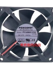 Foxconn PVA080G12Q 8025 DC12V 0.65A 8CM 2-Wire Cooling Fan