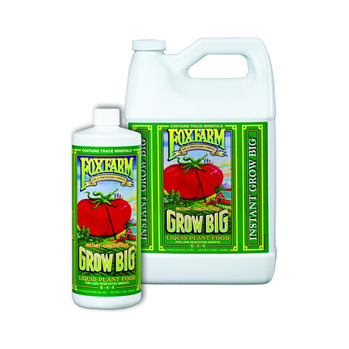 Fox Farm Grow Big Soil 1 Quart, 32oz, 1 Gallon qt nutrients foxfarm