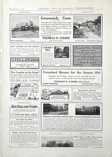 1916 Real Estate Ads Arlingtton Heights Riverside CA & Greenwich CT - Picture 2 of 4