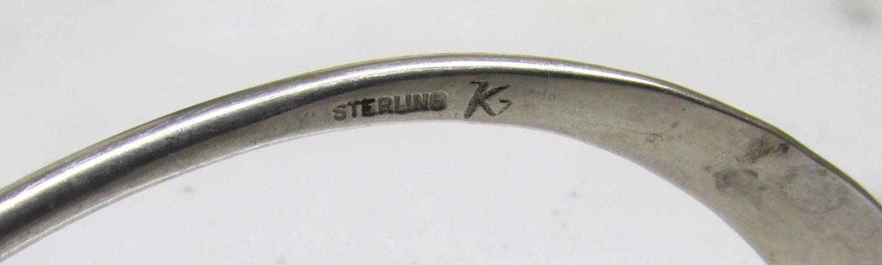 Thin Sterling Silver Wrap Design Bangle Bracelet … - image 5