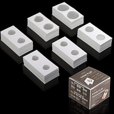 300PCS Coin Flips in 6 Sizes Cardboard Coins Holders 2x2 inch Pockets Coin