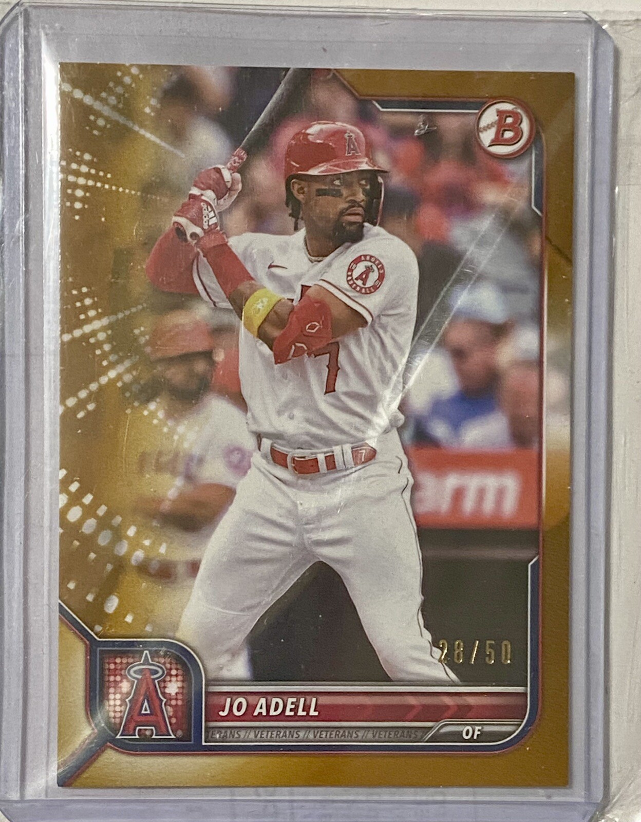 2022 Bowman MLB Baseball Jo Adell #85 Gold /50 Angels