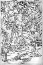 Bennett SUICIDE SQUAD 44 pg 11 DEADSHOT TRANSFORMED to KOBRA SUPER SPLASH PAGE