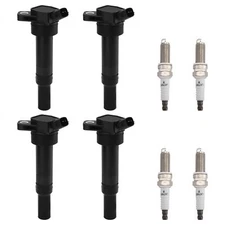 UF651 Ignition Coil & Spark Plugs Pack For Hyundai Tucson Elantra Kia Forte 9723