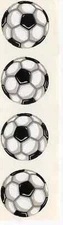 Vintage Mrs Grossman Stickers 7 Strips Soccer Balls Factory Error Back No Print