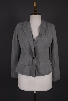 BITTE KAI RAND Gray Two Button Lightweight Blazer Jacket Size 36