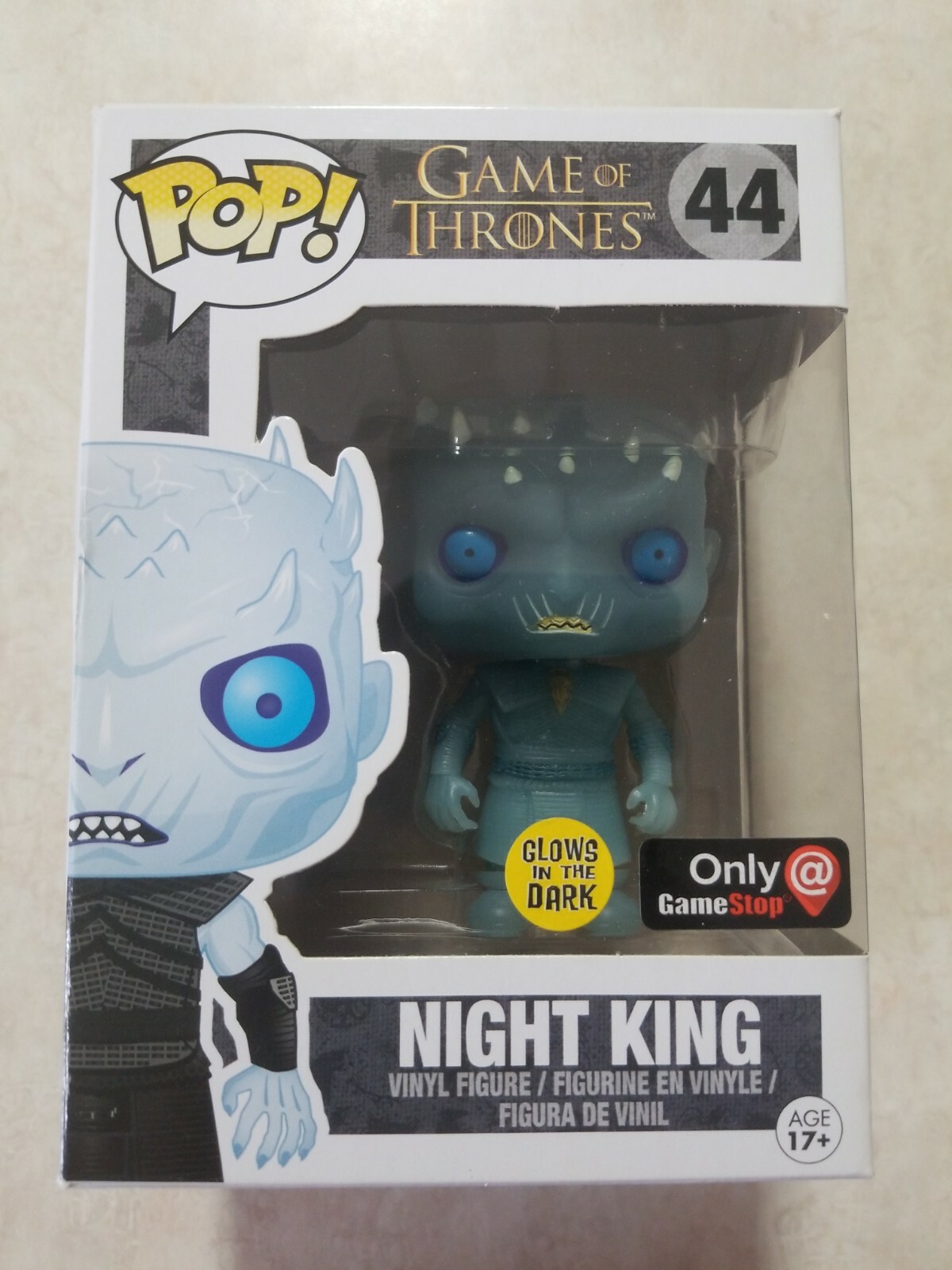 Funko Pop! Game Of Thrones Night King Glows In The Dark Gamestop Exclusive Gitd
