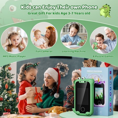 Kinder Spielzeug Handy Kinder Smartphone für Kleinkind Junge Mädchen Touchscreen Kamera Spiele - Bild 7 von 7
