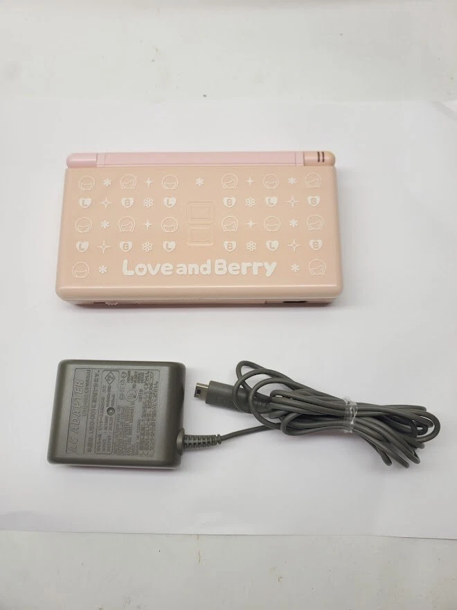 Nintendo DS Lite PINK Love and Berry Limited Edition with Official Charger RARE