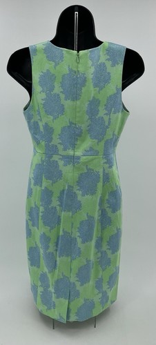 Vineyard Vines mintgrün mit blauen Meeresfächern ärmelloses Kleid Damengröße 4 " - Bild 3 von 8