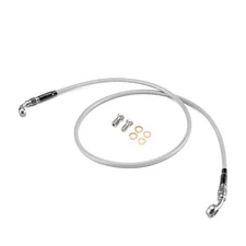 Stainless Steel Non-ABS Brake Line Kit Front +6" For Harley Dyna Super Glide FXD
