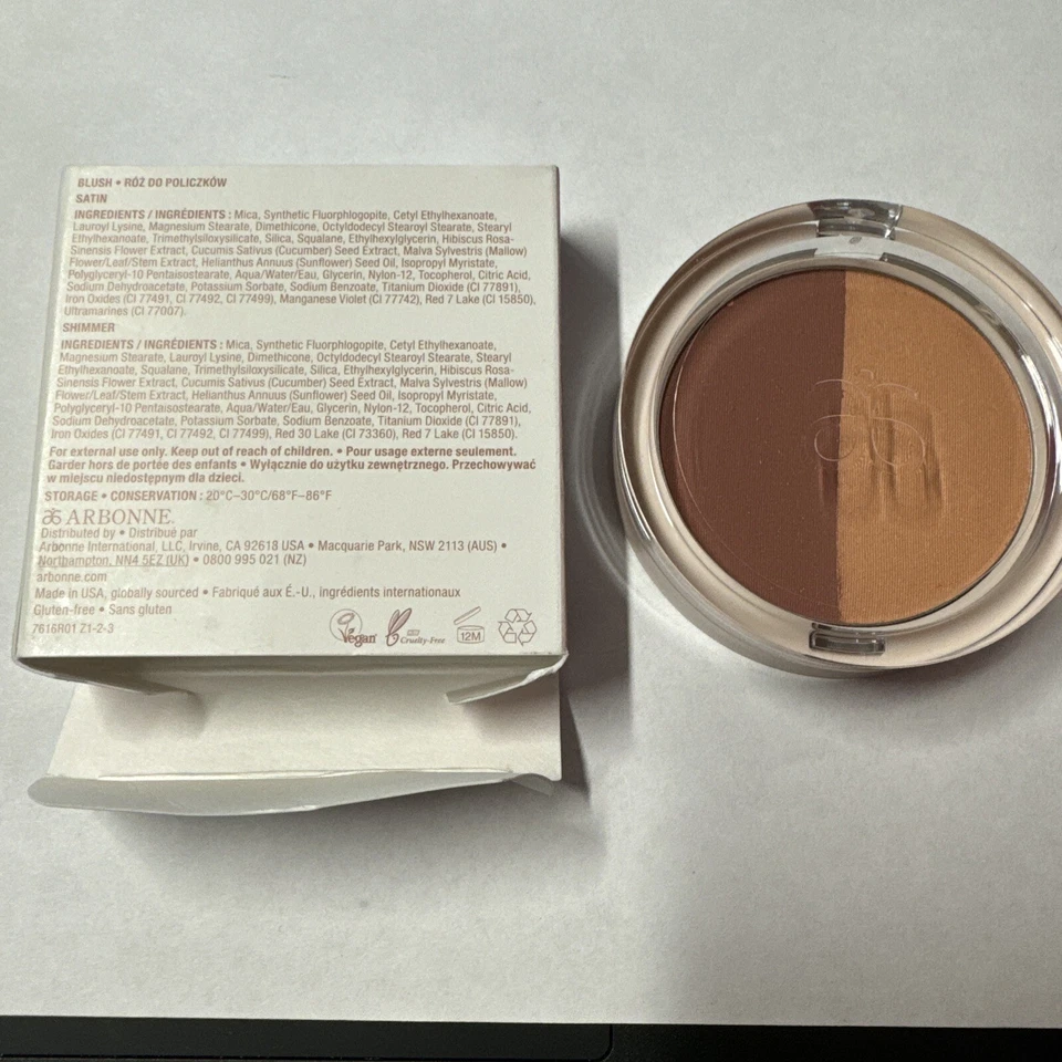 NEW ARBONNE It's My Jam Blush Duo Blush & Shimmer, FIG 0.32 Oz. Good Deal Pric - Image 2 of 4
