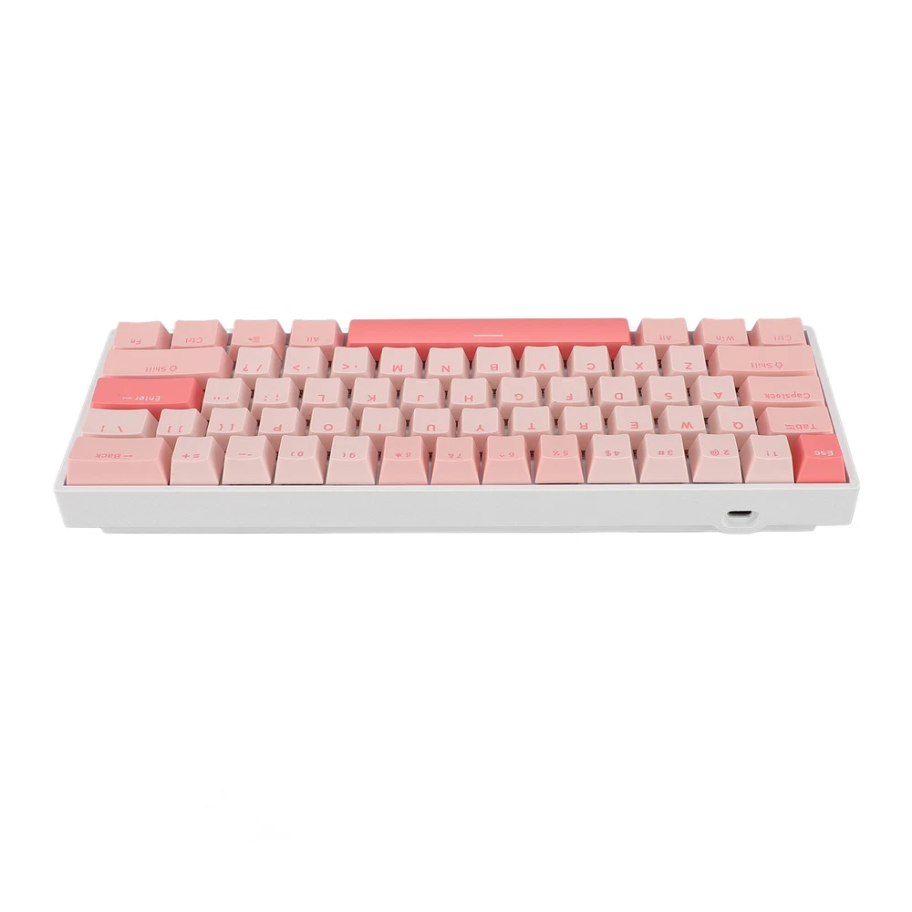 61-Key RGB Mechanical Keyboard with Blue Switches USB-C Wired for Gaming PC Mac