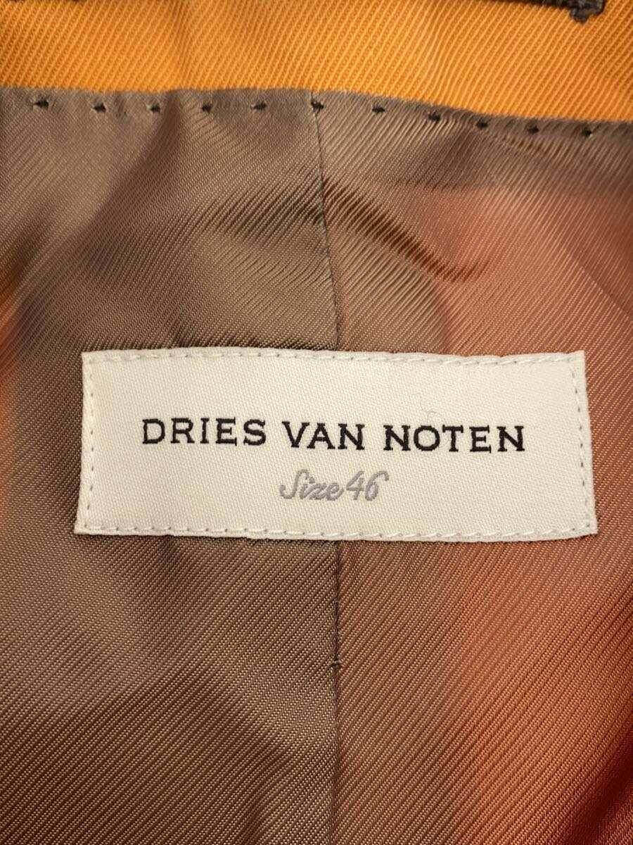 DRIES VAN NOTEN slim fit tailored Jacket polyester orange 46 DRIES VAN NOTEN slim fit tailored Jacket polyester orange 46