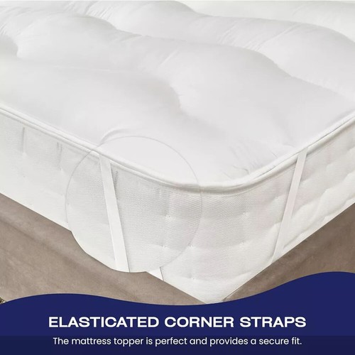 NightComfort Feels Like Down 650GSM Microfibre Mattress Protector Pad- All Sizes - Picture 28 of 64