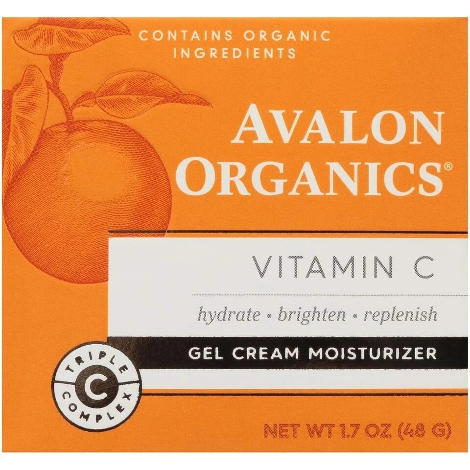 2 x Avalon Organics Gel Crema Hidratante con Vitamina C, Paquete de 1,7 OZ x 2 Foto 4 de 4