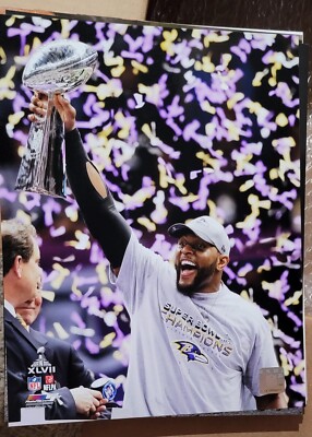 Ray Lewis Baltimore Ravens Super Bowl Celebration official photofile 11x14 photo
