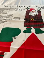 "Swingin'Santa" Holiday Holder cotton panel, cut & sew(Springs Industries)