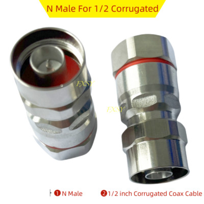 N Male Connector Clamp For 1/2 inch Corrugated Coaxial Cable ANDREW LDF4-50A