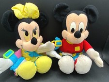 Micky & Minnie Mouse 12" Plushes Mattel Vintage Disney Original Fun HIS/HER Gift