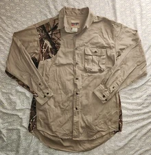Wrangler Pro Gear Hunting Button-up Shirt Realtree Camo Mens XL