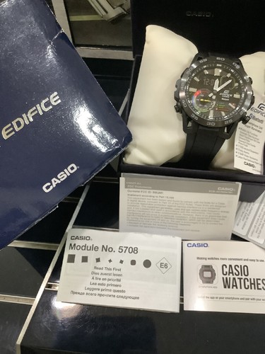 CASIO ECB 40 1A Mod. 5708 " EDIFICE / FIBRA DE CARBONO " BLUETOOTH !!! - Foto 9 di 10