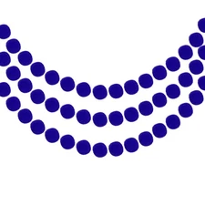 3Pcs Felt Ball Garland Blue 7.55Feet 20 Balls