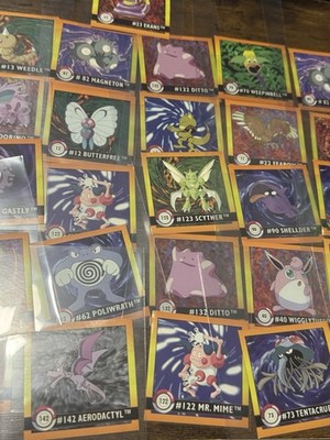 ARTBOX  31 Total  Pokemon  STICKER LOT 1999 Used Condition
