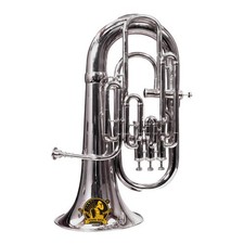 Bb 4-Valve Euphonium Brass Musical Instrument with Mouthpiece and Hardcase