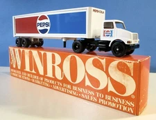 Winross 1/64 PEPSI Truck Intternational Cab with 40ft Trailer in box