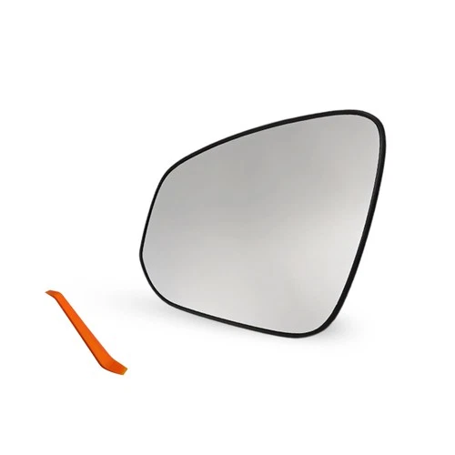 Driver Mirror Glass For 2013-18 Toyota RAV4 Heated Convex with Backing Plate