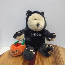 Starbucks Bearista Bear Halloween 2002 22nd Edition Black Cat Meow Pumpkin