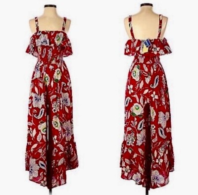 B.O.G. Collective Women s Summer Red Jumpsuit Small