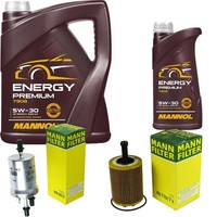 Inspektionspaket 6L Mannol Energy Premium 5W-30 FüR VW Golf V 3.2 R32 4Motion