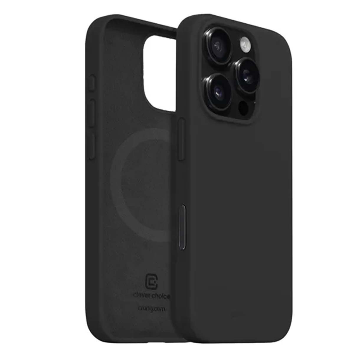 Coque silicone souple iPhone 15 Pro Max Crong flexible et résistante aux chutes