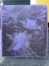 Vault X  Just Purple GENGAR-HAUNTER-GASTLY Laser Engraved Binders (3 SIZES!)