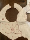 FOUR vtg 1950s Hand Embroidered Animals BABY BIBS & Pillow Case all handmade — photo 2