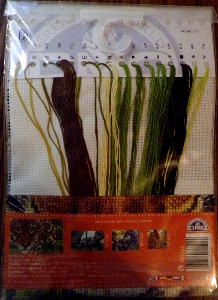 FA25 NUEVO DMC CREATIVE WORLD "FUERA DE LA VISTA" BK1667 KIT PUNTO DE CRUZ CONTADO Foto 4 de 4