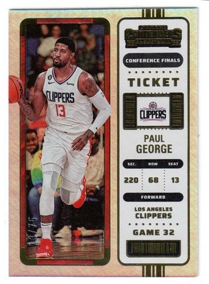 Paul George 2022-23 Panini Contenders 13/75 Jersey Number 1/1