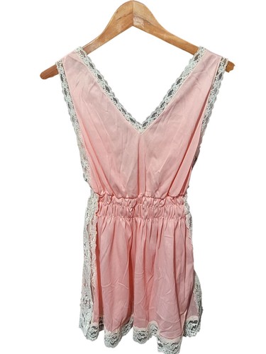 Vintage Lingerie Lace Blush Pink Size M - Picture 9 of 11