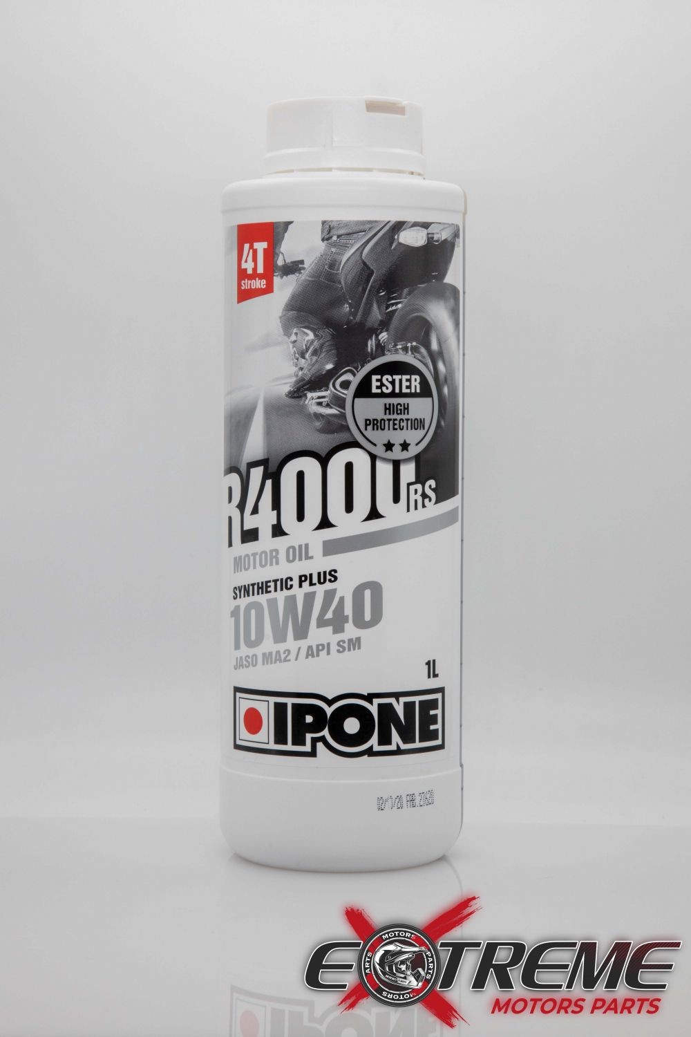 Huile IPONE R4000 RS 10W40 1L pour la performance du moteur de votre moto