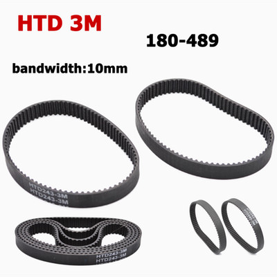 HTD 3 M Close Loop Synchronous Timing Belt Width 10mm Rubber Drive Belts